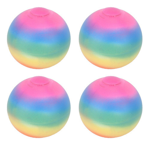 Bola Sensorial Elástica, 4 Peças, Brinquedo Colorido Para Al 1