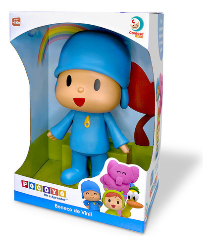 Boneco De Vinil Infantil Pocoyo Grande 26cm 1