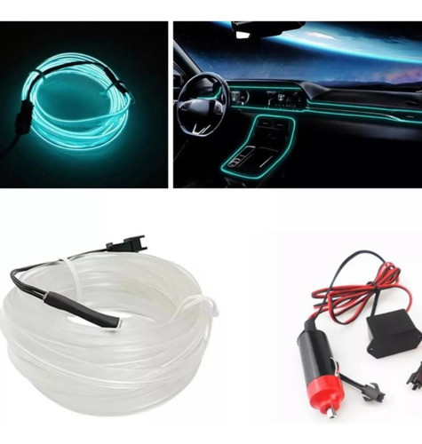 Set Luz Led De Neon Para Interior Con Bluetooth X5 Hilos 0