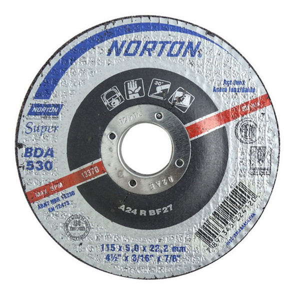 Disco De Desbaste Para Inox 4.1pol 2x3 16x7.8 Norton 0 Disco De Desbaste Para Inox 4.1pol 2x3 16x7.8 Norton 0