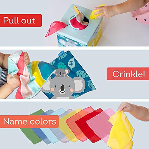Taf Toys Sensorory Wonder Tissue Box Para Niños Pequeños. He 1