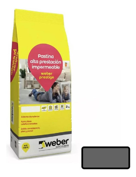 Weber Pastina Prestige 2kgs Porcelanatto Plomo 0