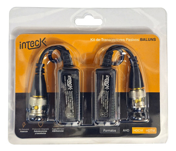 Balun D Video Inteck Kit X 2 Pasivo 1 Canal Ahd/hdcvi/hdtvi 1 Balun D Video Inteck Kit X 2 Pasivo 1 Canal Ahd/hdcvi/hdtvi 1