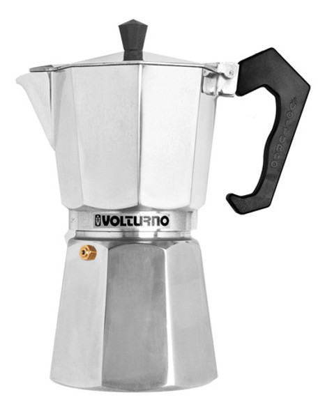 Cafetera Italiana Volturno Clásica 9 Pocillos Aluminio Moka 0