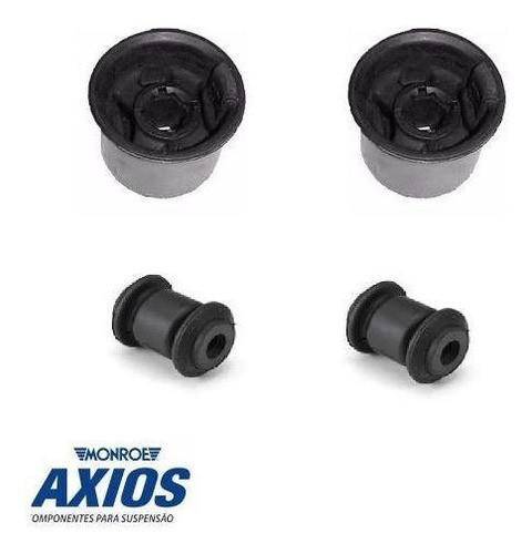 Kit 4 Bucha Bandeja Dianteira Fox 2012 2013 Original Axios 1