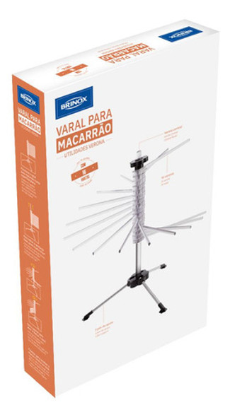 Varal P/ Massa Brinox Verona 50x40x31 Em Aço Inox 2520/100 1