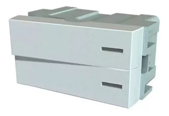 Modulo 1/2 Tecla Doble Punto Combinada Jeluz Platinum X20 0 Modulo 1/2 Tecla Doble Punto Combinada Jeluz Platinum X20 0