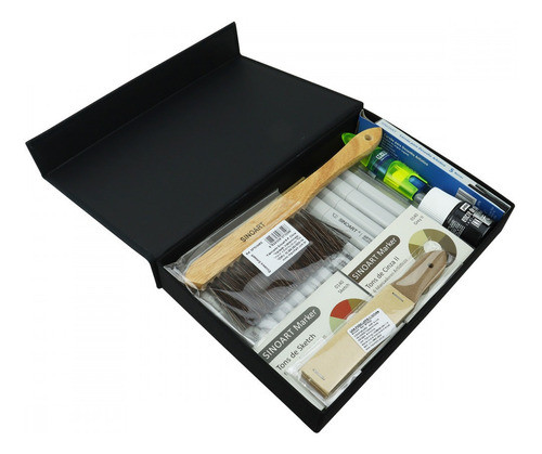 Kit Desenho  Gráfico Caligrafia Crayon Conte Bloco Etival ª 1