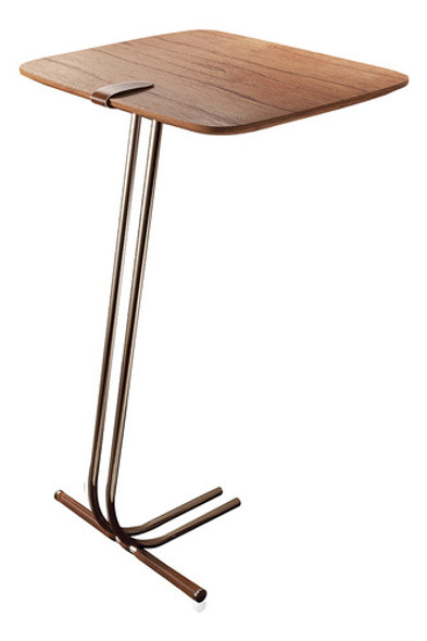 Mesa De Apoio Soft Cinamomo Para Sofá - Base Marrom 0