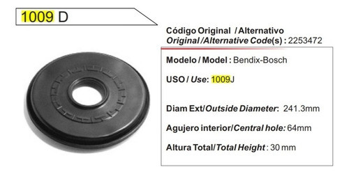 Kit Reparación De Servo Bendix Bosch Peugeot 206 - Xx 1009j 1