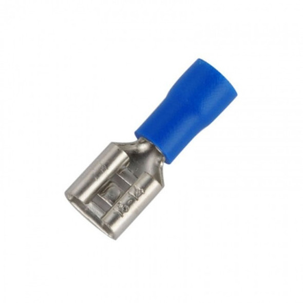 1000 Peças - Terminal Faston 6,3mm Femea 1,50-2,50 Mm² Azul 0