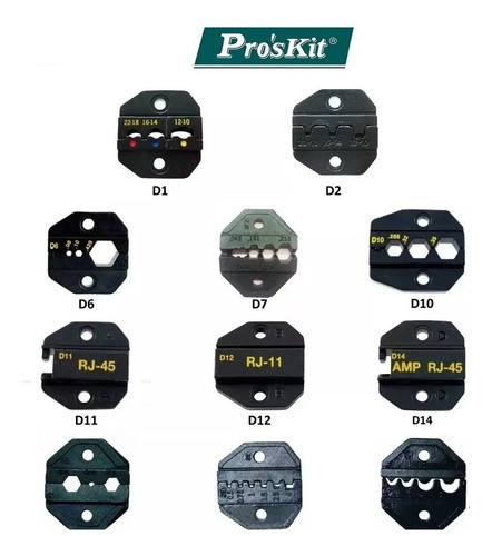 Kit Mordazas Pinza Proskit Para Cp-371 3 Piezas A Eleccion 0
