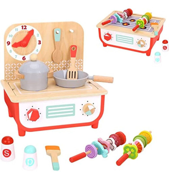 Tookyland Juego De Cocina De Madera Para Simular, 0