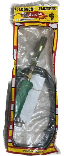 Soldador Soplete Plomero Recto A2200 Garrafa 3 Kg  Aligas 0