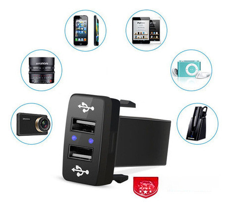 Mictuning Dual Usb 2 Puertos Teléfono Cargador Coche Para To 1