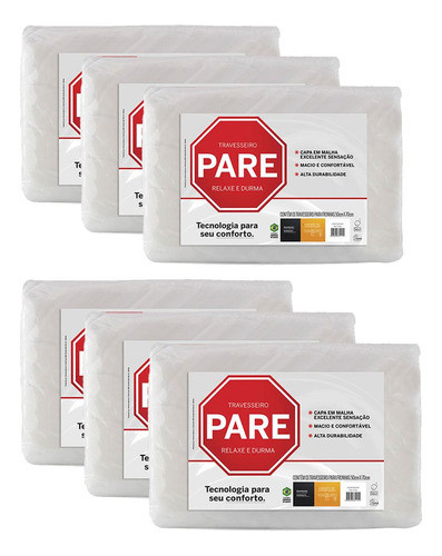 Promo X6 Almohada Pare 100% De Espuma Poliester Suave 0