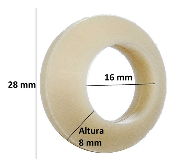 Arandela Conica Para Valvula Entrada Agua 3/8 Ferrum X10 1 Arandela Conica Para Valvula Entrada Agua 3/8 Ferrum X10 1