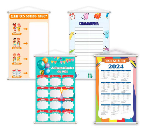 Banners Aniver, Chamadinha, Quantos Somos E Calendário P 0