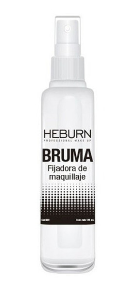 Bruma Fijadora Maquillaje Profesional Heburn Spray 125ml 0