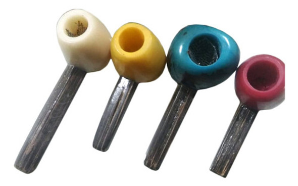Pipa De Semilla Tagua Pack X 2 De Varios Colores Artesanal 0