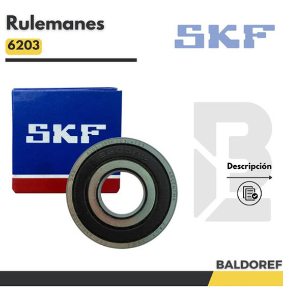 Ruleman 6203 Skf Original Lavarropas X 12 Unidades 1