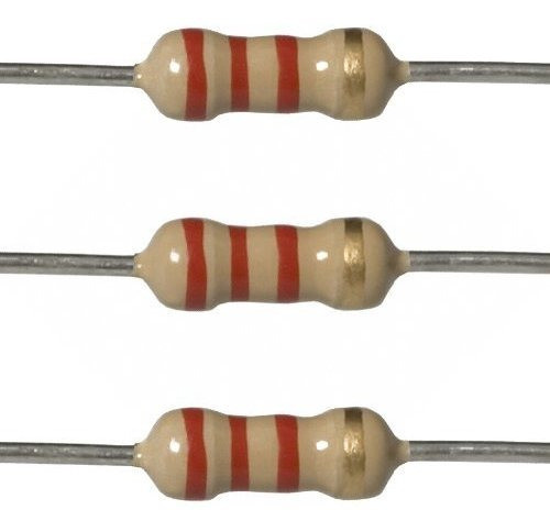 100 Resistencias 2w 2200 Ohms 2k2 5 5% Carbon 0