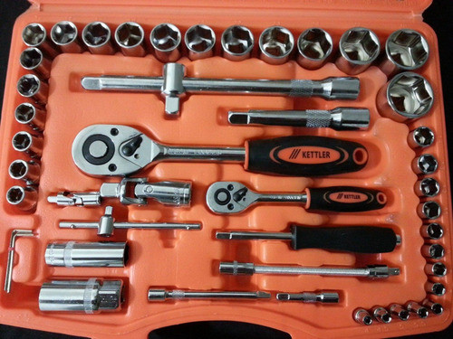 Caja Set Juego De Tubos Bocallaves (x) 94 Piezas Encastre 1/4 Y 1/2 1