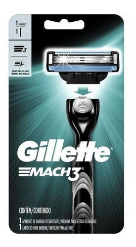 Aparelho De Barbear Gillette Mach3 1 Unidade 0