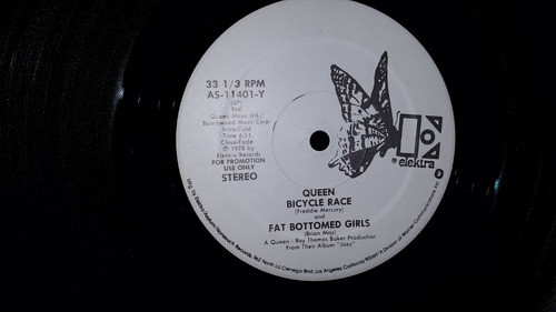 Queen Fat Bottomed Girls & Bicycle Race Maxi Promo Usa 1978 0