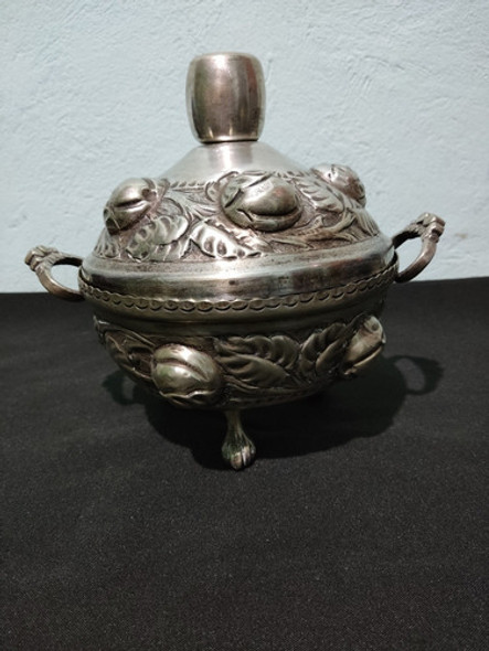 Sopera-guisera Antigua Bañada En Plata 0