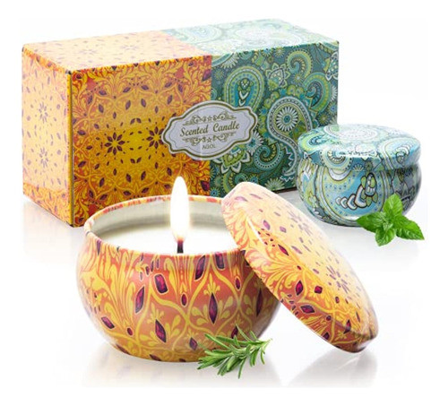 Paquete De 2 Velas Perfumadas, Velas De 0