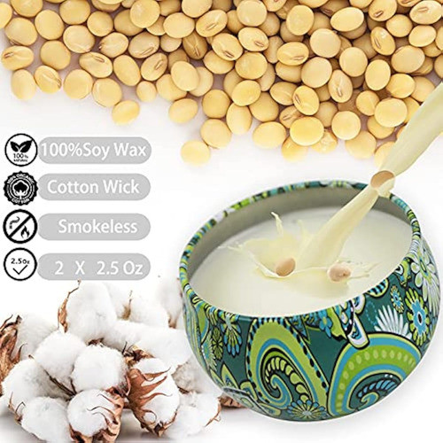 Paquete De 2 Velas Perfumadas, Velas De 1