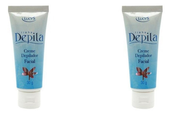 2 Cremes Depiladores Faciais 30g Sem Dor Lucy's 0