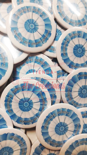 10 Pines Pin Prendedores Escarapela Frases Dibujos 5.5cm 0