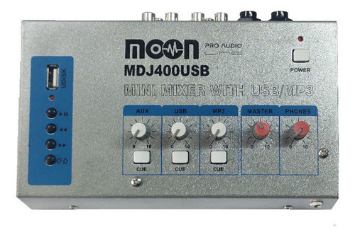 Mixer Moon Mdj400usb Mini Consola Sonido 4 Canales Oferta !! 0