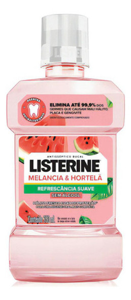 Kit C/ 2 Listerine® Melancia & Hortelã Enxaguante Bucal Sem 0