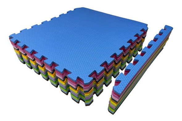 Kit 38 Tatames Tapete Encaixe Eva Bebe Infantil 50x50 10mm 1