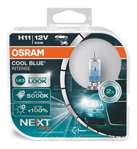 Lamparas Osram H11 Cool Blue Intense Xenon Look Blister X 2 0