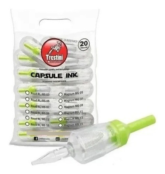 Biqueira 5rl - Trestini - 10un - Tattoo - Traço 1