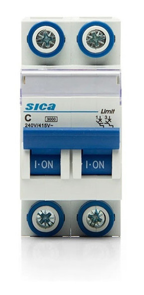 Termica Bipolar Termomagnetica 20a 2x20 Sica X Unidad 0