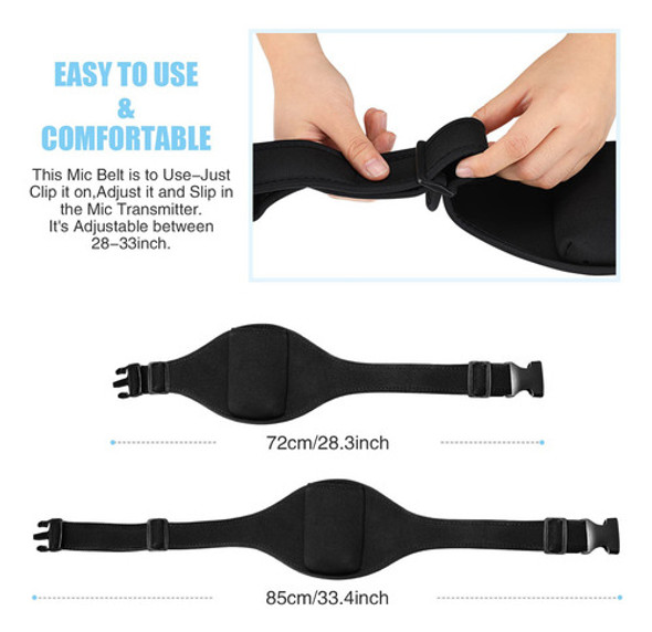 Cinturn De Micrfono, Cinturn De Fitness, Micrfono Ajustable, 1 Cinturn De Micrfono, Cinturn De Fitness, Micrfono Ajustable, 1