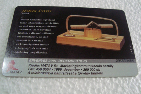 Hungria Matav Chip / Pintura Jedlik Anyos / Fizikus 1