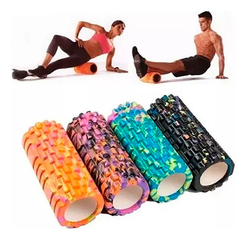 3 Rolos Yoga Rodillo Rolo Pinches De 34 Cm Masajes Texturado 0