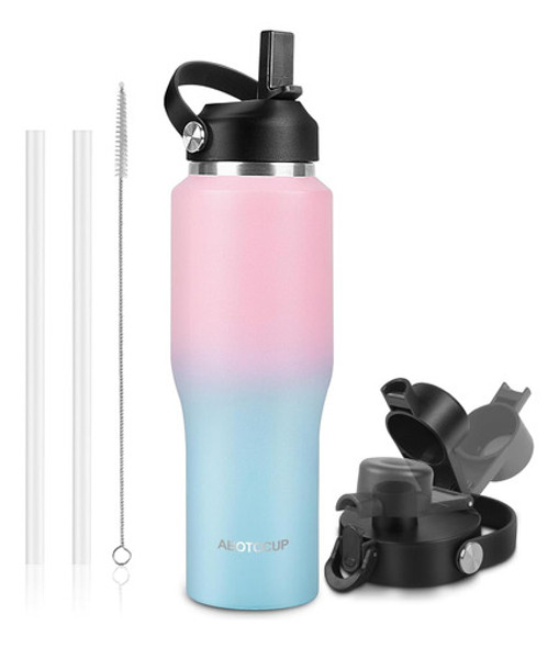 Botella De Agua Abotocup De 32 Oz Con Recubrimiento En Polvo 0