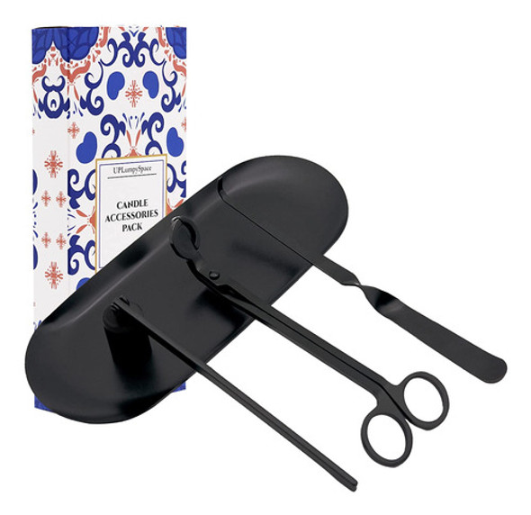 Juego De 4 Accesorios Para El Cuidado De Velas - Negro 0 Juego De 4 Accesorios Para El Cuidado De Velas - Negro 0