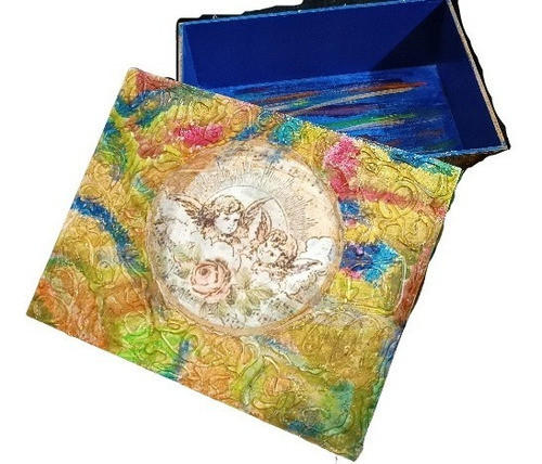 Caja Fibrofácil Diseño Artesanal 16x21 Cm 0