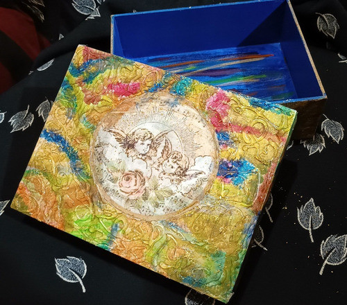 Caja Fibrofácil Diseño Artesanal 16x21 Cm 1