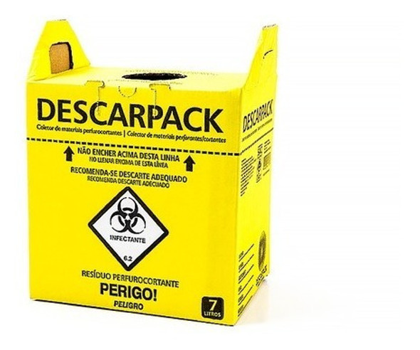 Coletor Caixa Para Residuos  7l Descarpack 3 Unidades 0 Coletor Caixa Para Residuos  7l Descarpack 3 Unidades 0