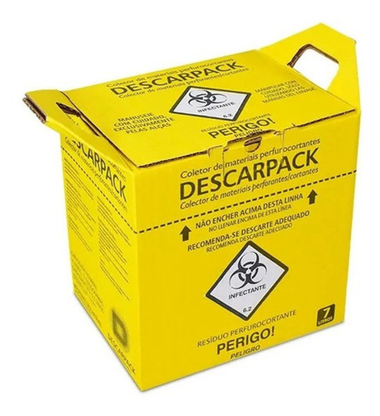 Coletor Caixa Para Residuos  7l Descarpack 3 Unidades 1 Coletor Caixa Para Residuos  7l Descarpack 3 Unidades 1