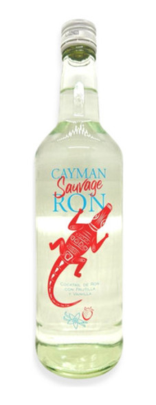 Cóctel De Ron Cayman Sauvage Frutilla Y Vainilla 750ml X6u 1